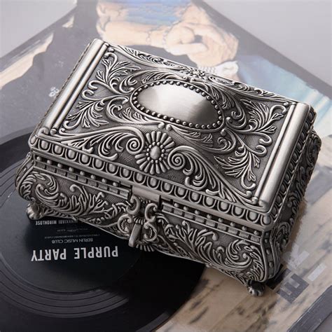 steel jewelry box|antique metal jewelry box.